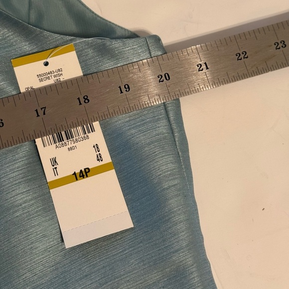 NWT Kasper Women’s 3 Piece Skirt Set Size 14 Petite Turquoise/Light Green - Picture 12 of 16